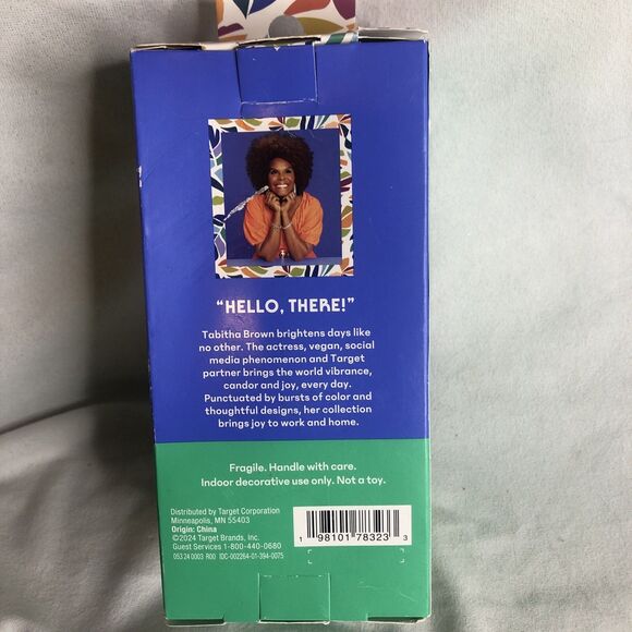 New TABITHA BROWN Target GLASS AVOCADO ORNAMENT Christmas Tree GOLD GLITTER NIB - Picture 2 of 5